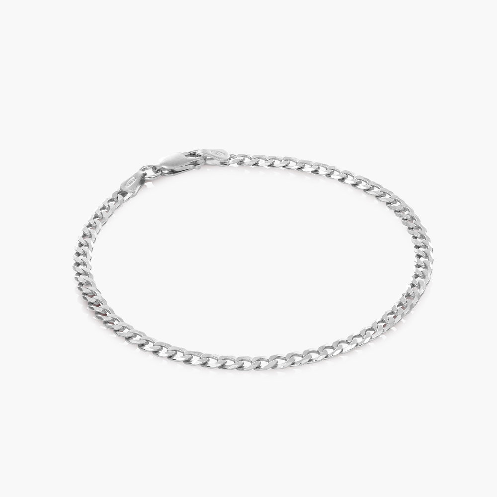 Bold Curb Chain Bracelet - Sterling Silver - 1 product photo
