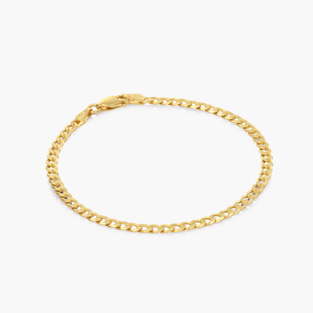 Bold Curb Chain Bracelet - Gold Vermeil - 1
