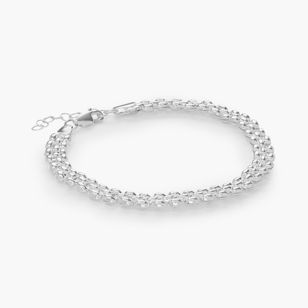 Texture Chain Bracelet- Silver - 1 product photo
