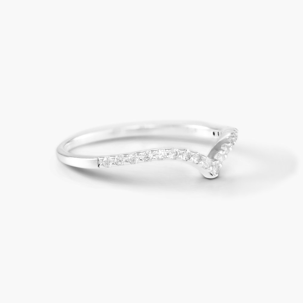 Serenity Wishbone Ring - Silver - 1 product photo