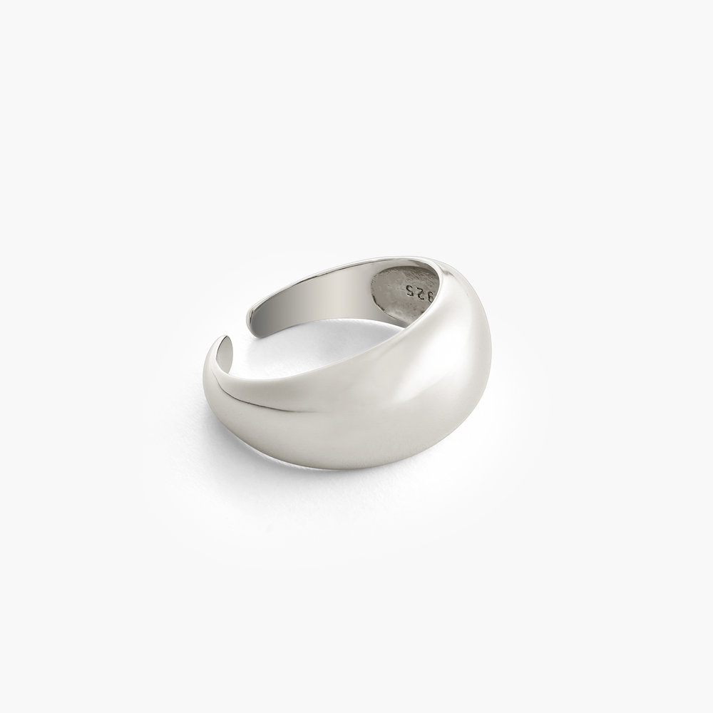 Dome Open Ring - Sterling Silver - 1