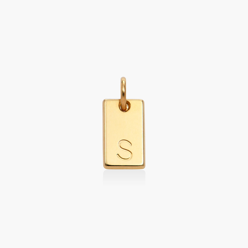Willow Tag Initial Charm- 10K Solid Gold