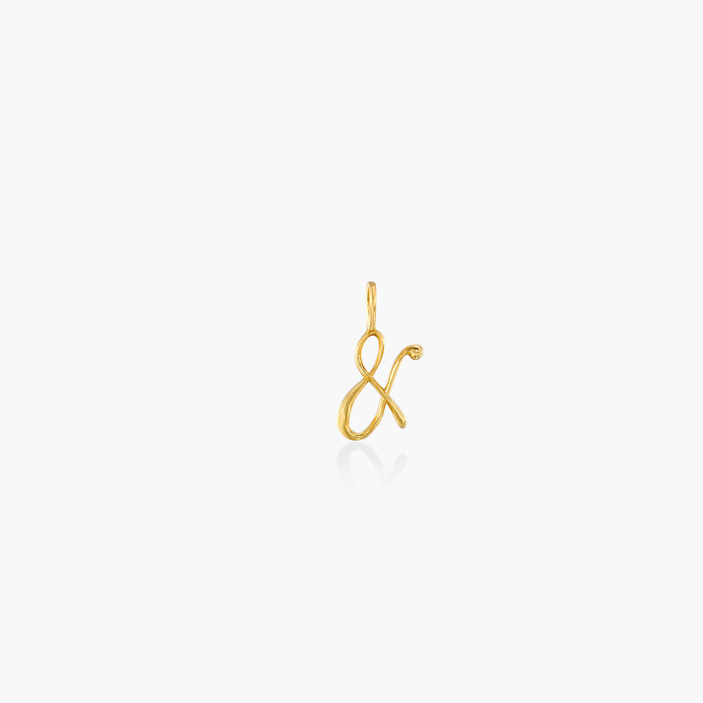 Ampersand Charm - Gold Vermeil