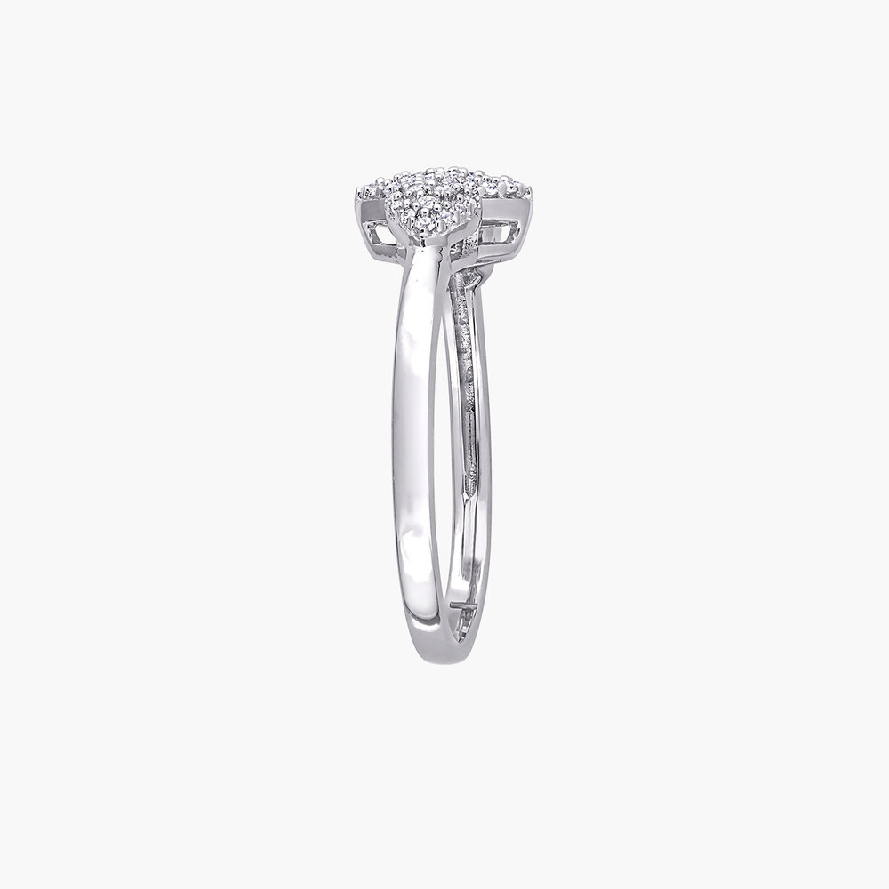 Charlotte Diamond Marquise Ring - Sterling Silver - 1 product photo