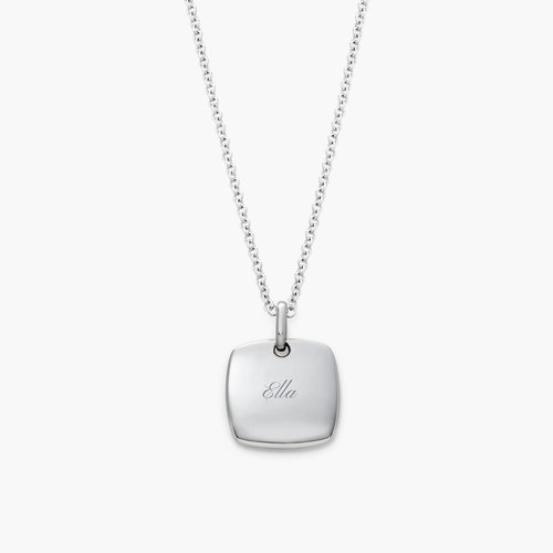 Luna Square Necklace - Silver product photo