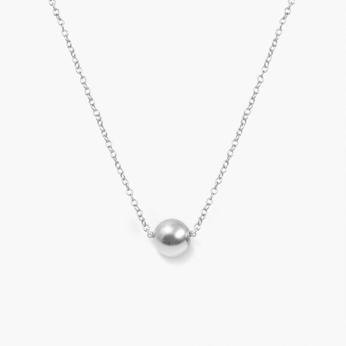 Ball & Chain Necklace - Silver product photo