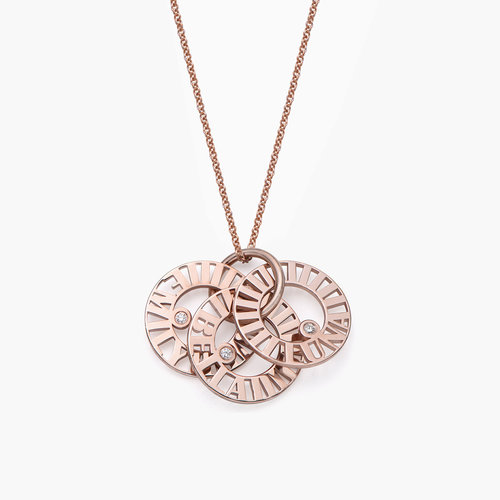 Tokens of Love Necklace with Diamond - Rose Gold Plated product photo
