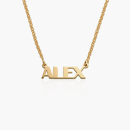 Gatsby Name Necklace - Gold Vermeil product photo