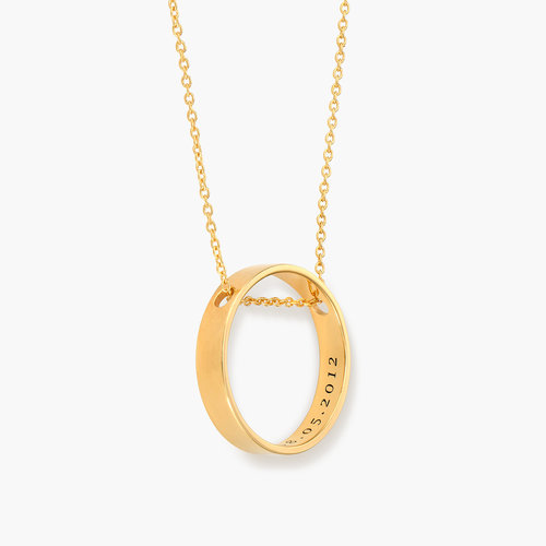Caroline Circle Necklace - Gold Plated product photo