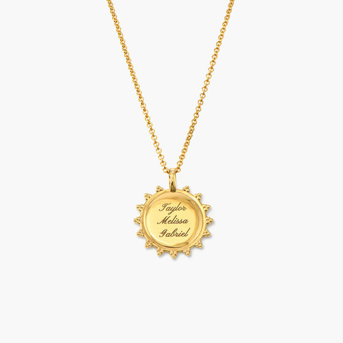 Fusion Sun Necklace - Gold Plated product photo