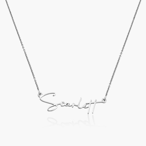 Belle Custom Name Necklace - Sterling Silver product photo