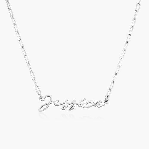 Coco Name Link Necklace - Sterling Silver product photo