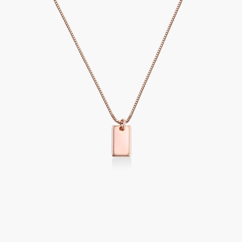 Willow Tag Necklace - Rose Gold Plating product photo