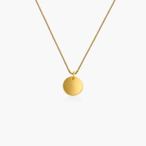 Willow Disc Necklace - Gold Vermeil product photo