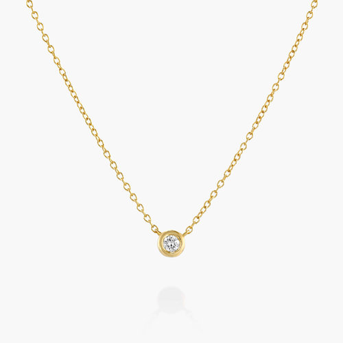 Juno Diamond Necklace - 14K Solid Gold product photo