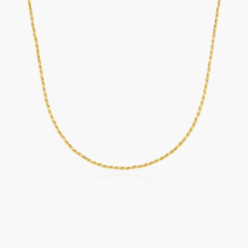Rope Chain Necklace - Gold Plated product photo