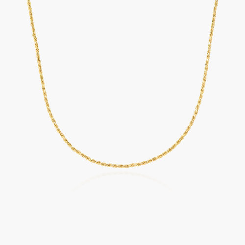 Rope Chain Necklace - Gold Vermeil product photo