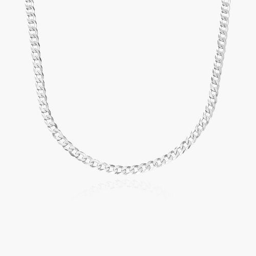 Bold Curb Chain Necklace - Sterling Silver product photo