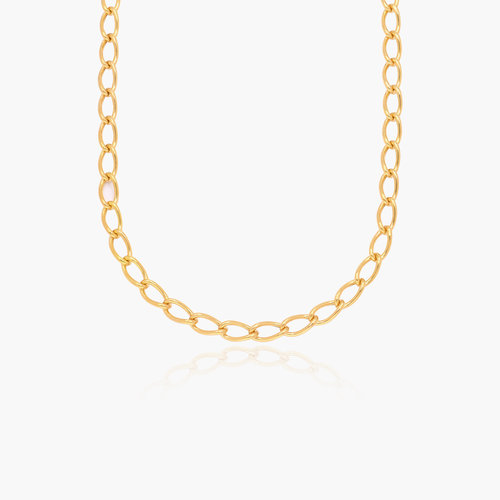 Oval Link Chain Necklace- Gold Vermeil product photo