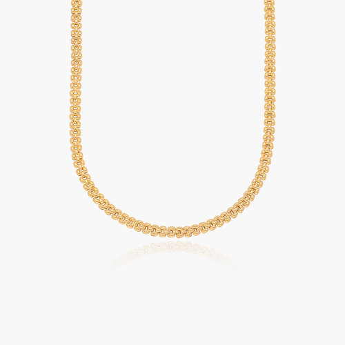 Texture Chain Necklace- Gold Vermeil product photo