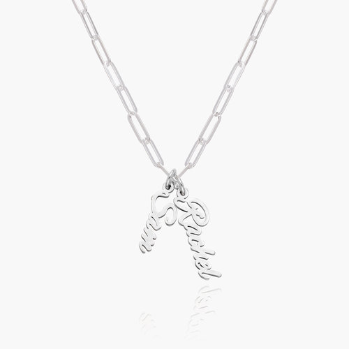 Bailey Link Chain Name Necklace - Sterling Silver product photo