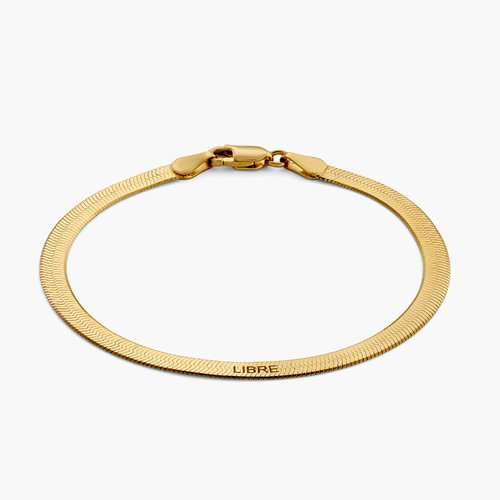 Herringbone Bracelet - Gold Vermeil product photo