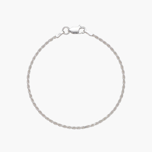 Rope Chain Bracelet - Silver product photo