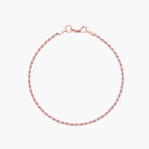 Rope Chain Bracelet - Rose Gold Plated product photo
