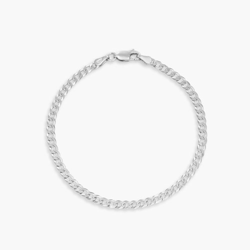 Bold Curb Chain Bracelet - Sterling Silver product photo