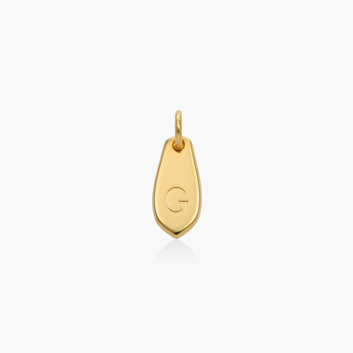 Willow Drop Initial Charm- Gold Plated product photo