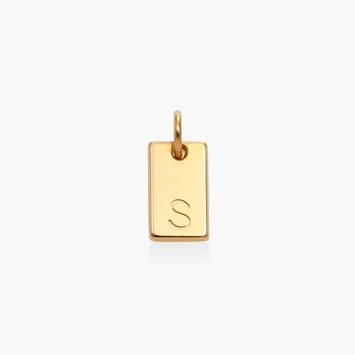 Willow Tag Initial Charm- 14k Solid Gold product photo