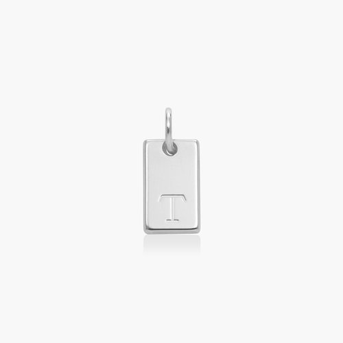 Willow Tag Initial Charm- Sterling Silver product photo