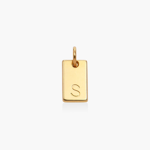 Willow Tag Initial Charm- 10k Solid Gold product photo