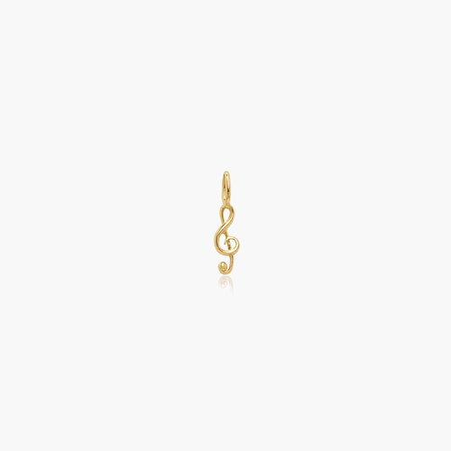 Treble Clef Charm - Gold Plating product photo
