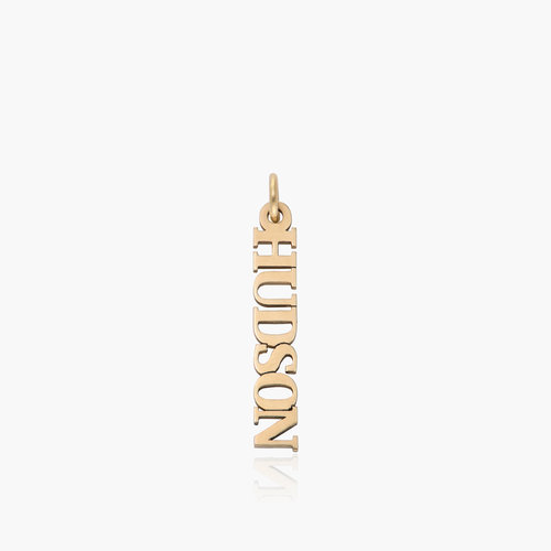 Personalized name Charm- 14k Solid Gold product photo