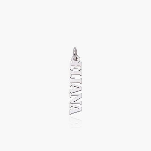 Personalized name Charm- 14k White Gold product photo