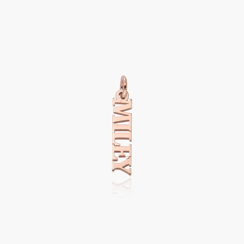 Personalized Name Charm- Rose Gold Vermeil product photo