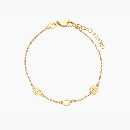 Inez Initial Bracelet - Gold Vermeil product photo