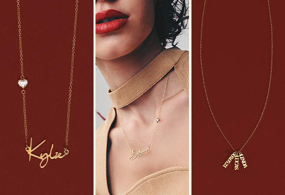 Name necklace for her - Show your love and affection