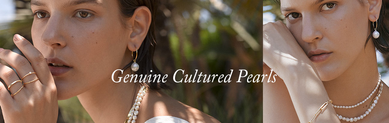 Genuine cultured pearls